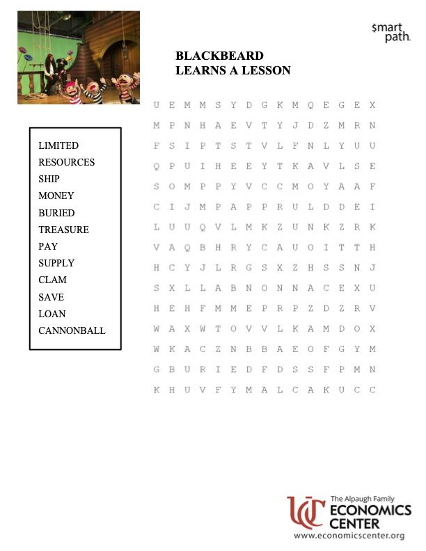 A preview image of the lesson word search work sheet