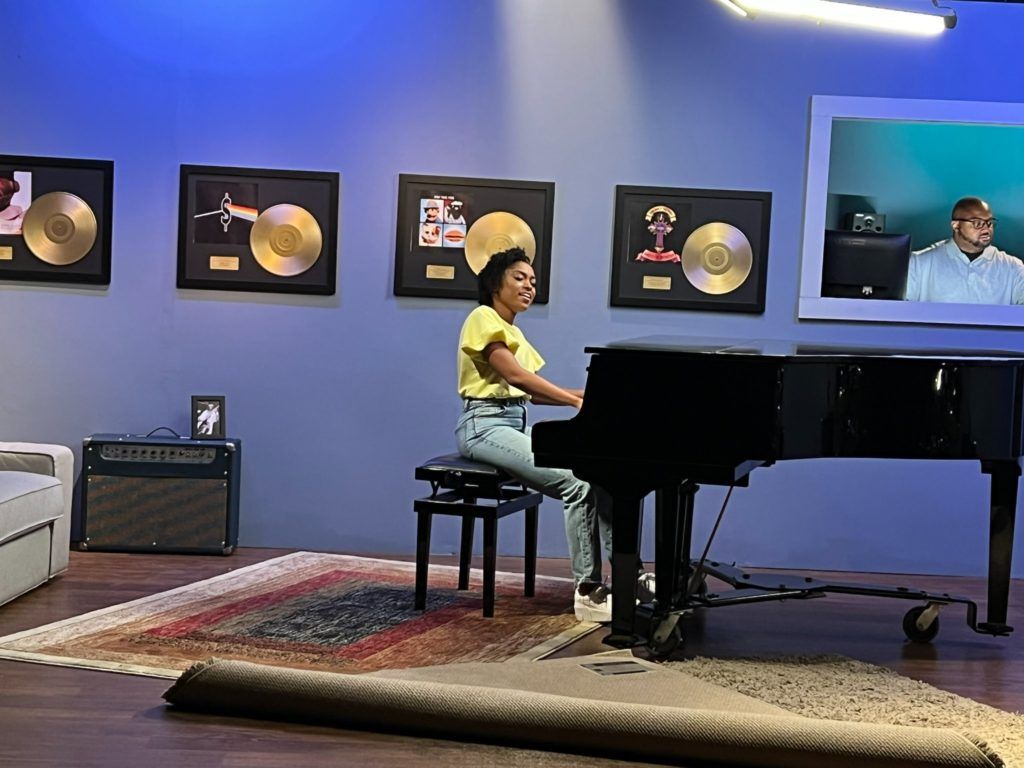 Megan at the piano new video