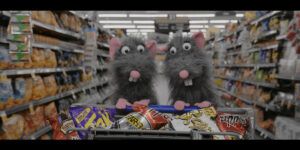 Rats run through the aisles video poster
